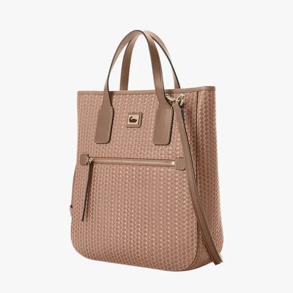NWT DOONEY & BOURKE HANDLE TOTE PUTTY CROSSBODY HANDBAG - Picture 4 of 16